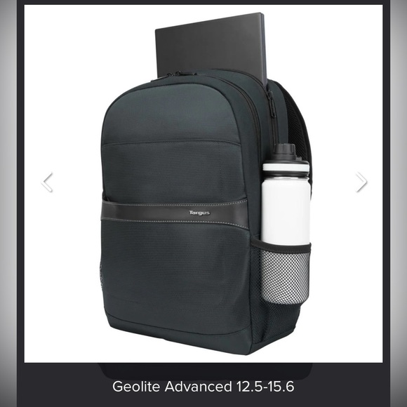 TARGUS 27L GEOLITE ADVANCED 15.6 INCH LAPTOP BACKPACK STEEL GREY TBB013US NEW - Picture 12 of 14